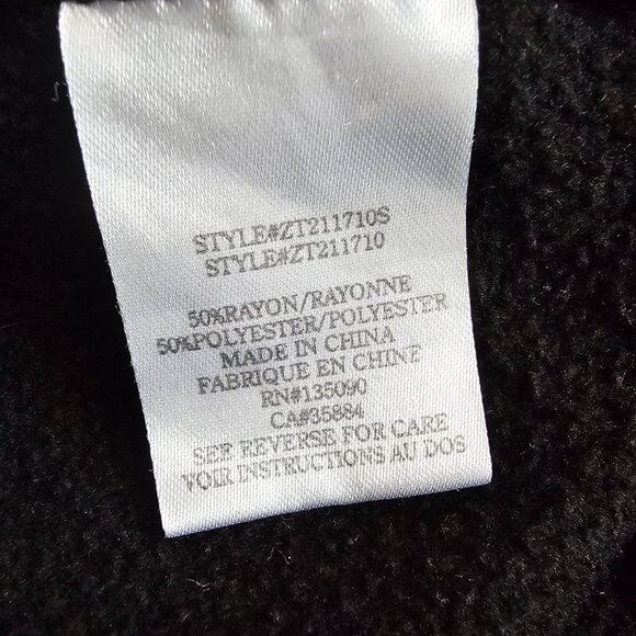 Z Supply Logan Pleated Puff Sleeve Light Fleece Cropped Hoodie L - Picture 6 of 7